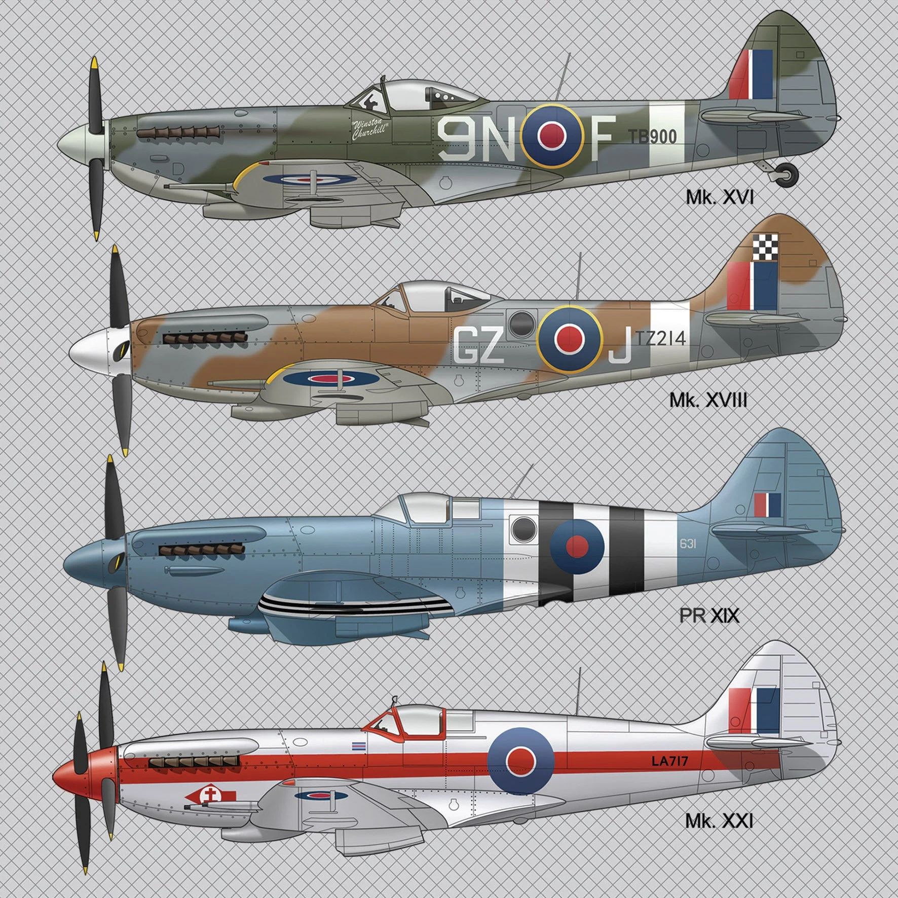 Spitfire Greeting Card - Image 3