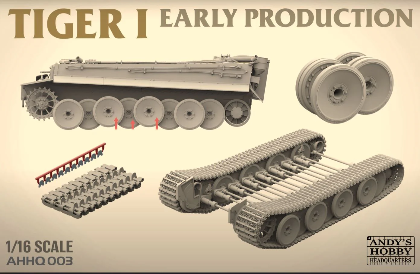Takom 1/16 Tiger 1 Tank Ausf E Early Production "Andy’s Hobby HQ" - Image 4