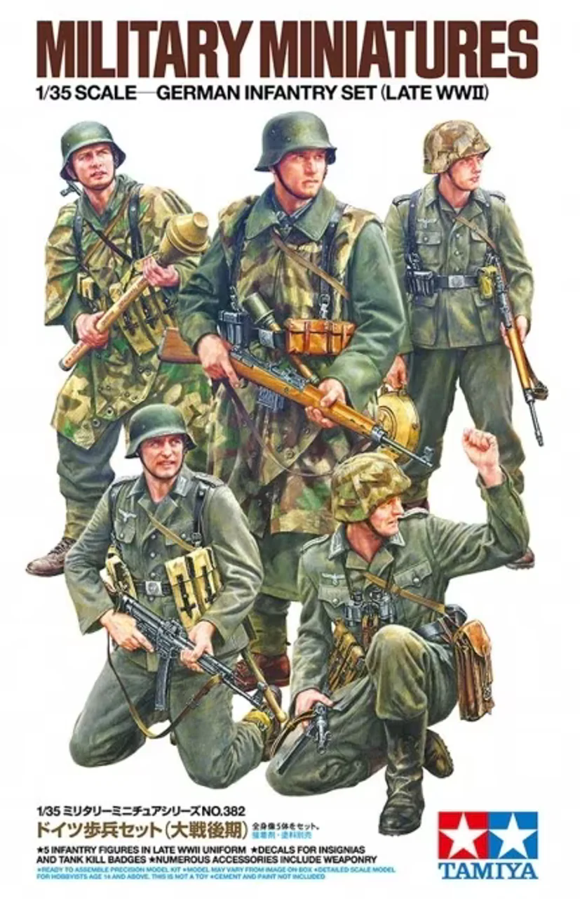 Tamiya 1/35 German Infantry, Late WWII.
