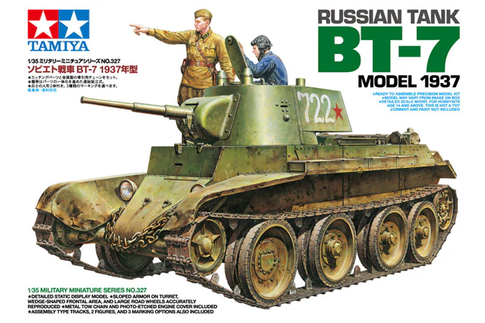 Tamiya 1/35 Russian Tank BT-7 Model 1937