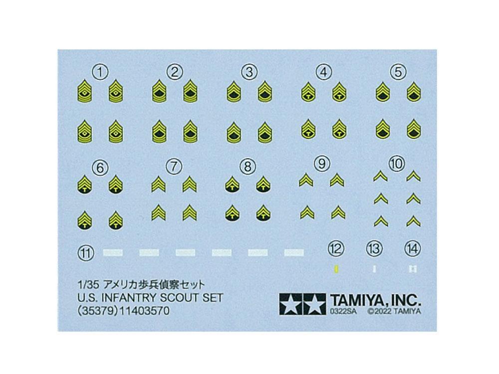 Tamiya 1/35 US Infantry Scout Set - Image 2