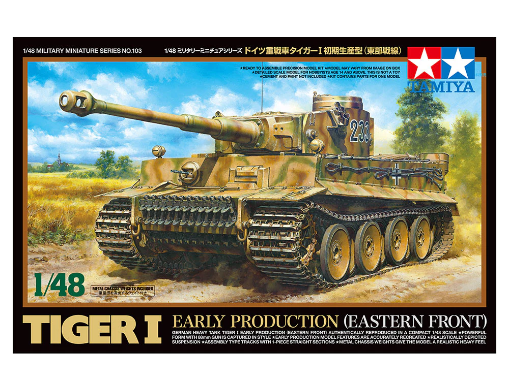 Tamiya 1/48 German Tiger 1 Early Production (Eastern Front)