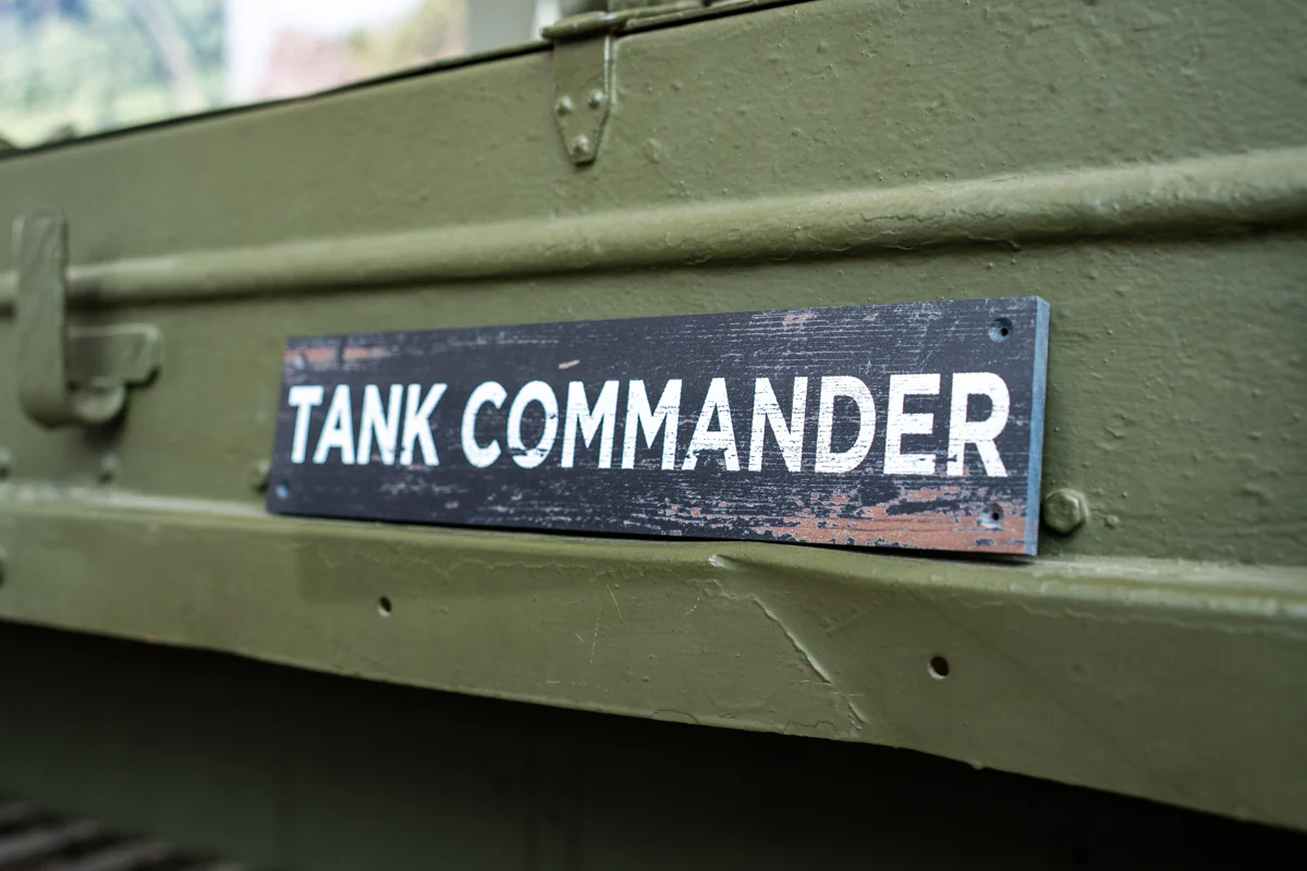 Tank Commander Wood Wall Sign - Image 2