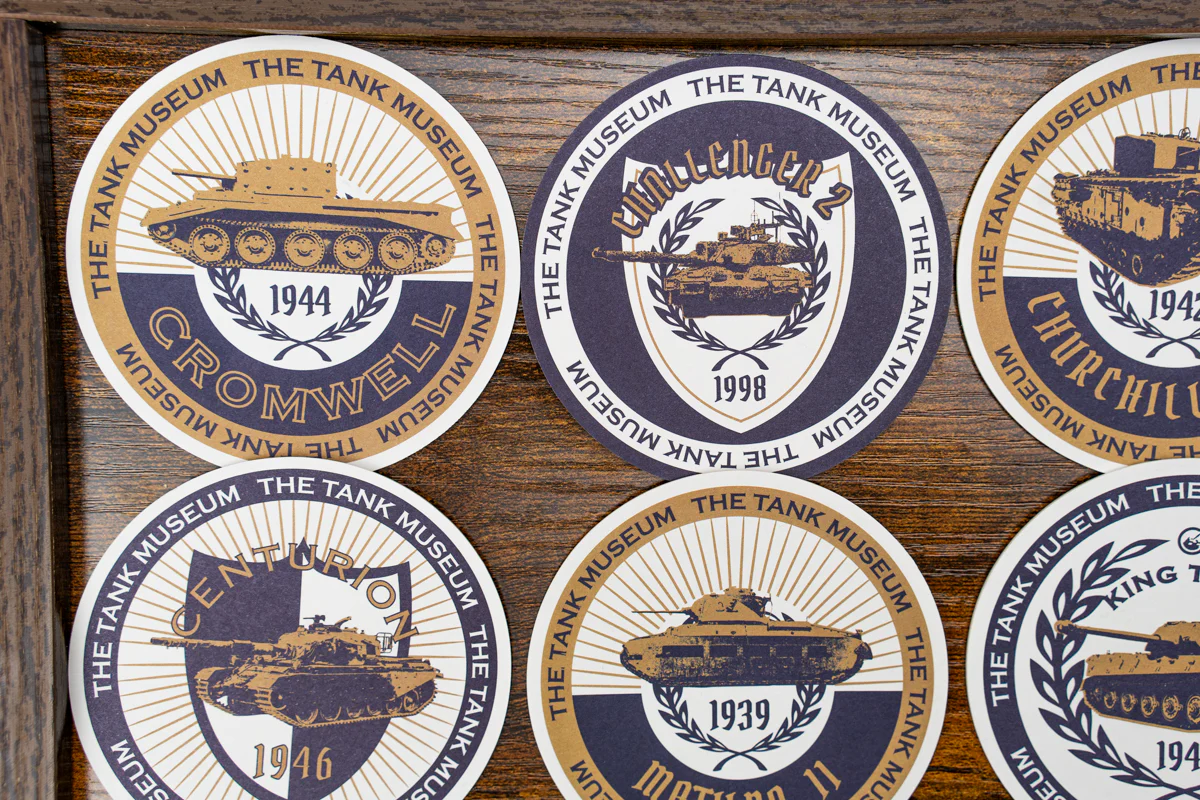 Tank Museum Beer Mat Collection Set of 12 - Image 2