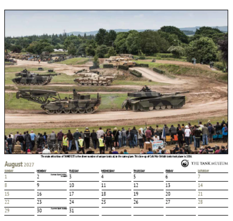 Tank Museum Calendar 2027 - Image 5