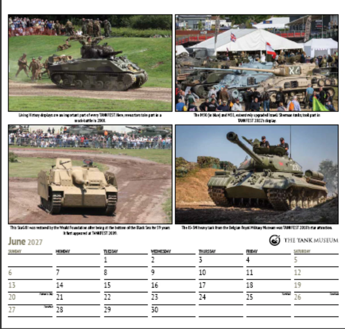 Tank Museum Calendar 2027 - Image 7