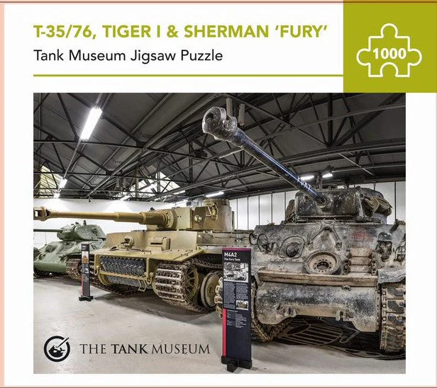 Tank Museum Jigsaw T-34/76, Tiger 1 & Sherman 'Fury' - Image 2