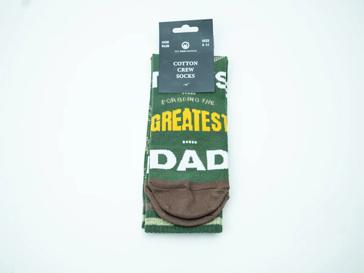 Tank Museum Limited Edition Greatest Dad Socks - Image 8
