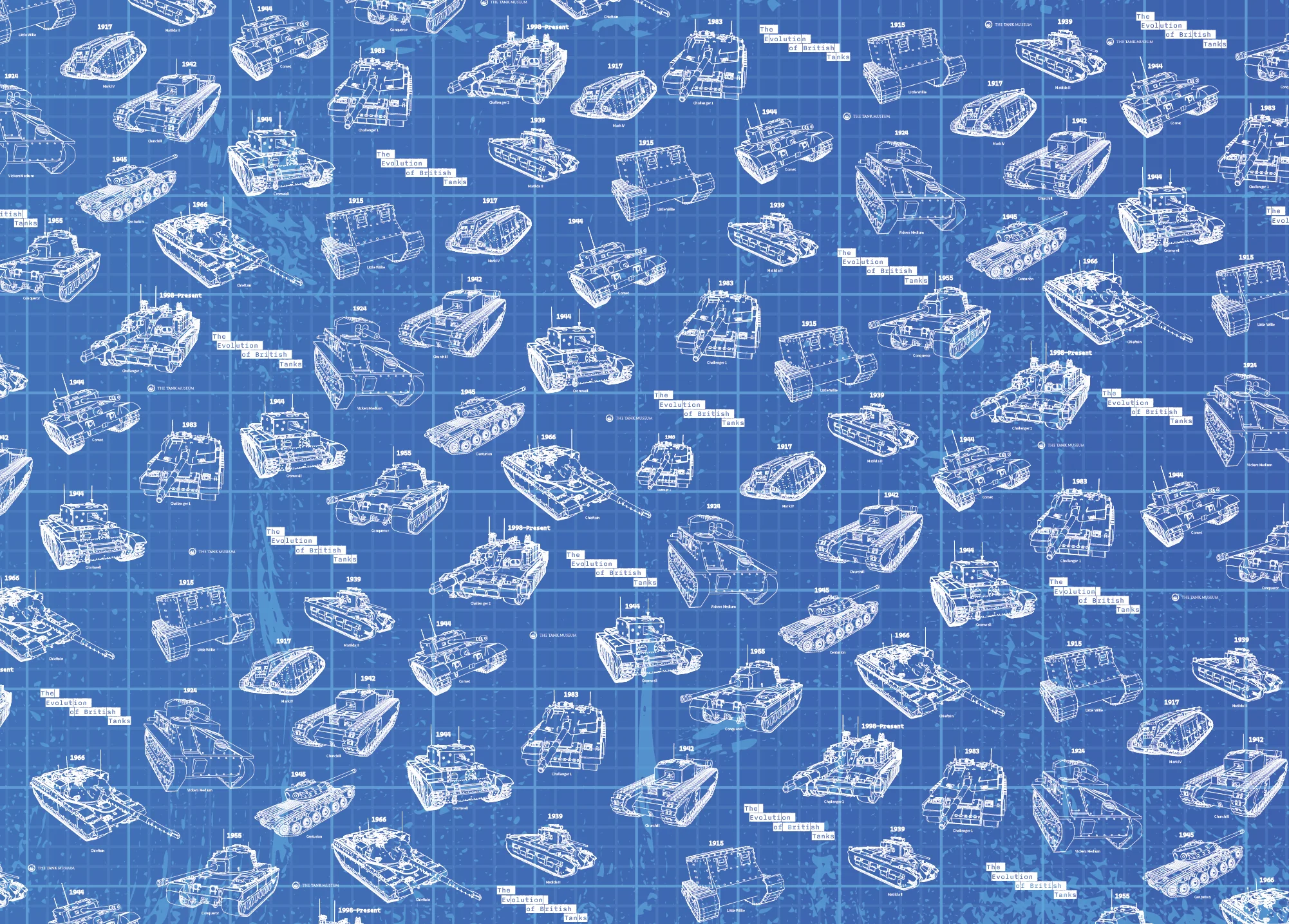 Tank Museum Wrapping Paper - Two sheet pack - Image 3