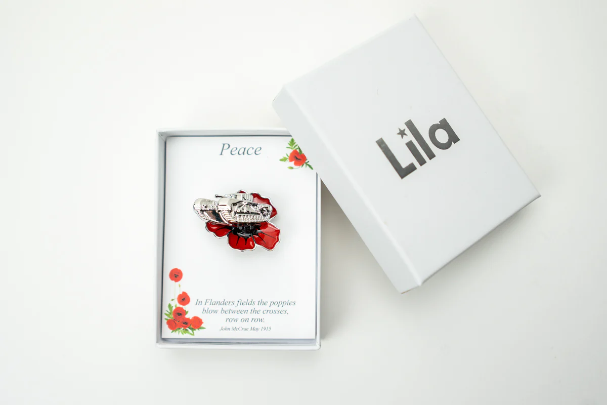 Tank Poppy Brooch - Image 3