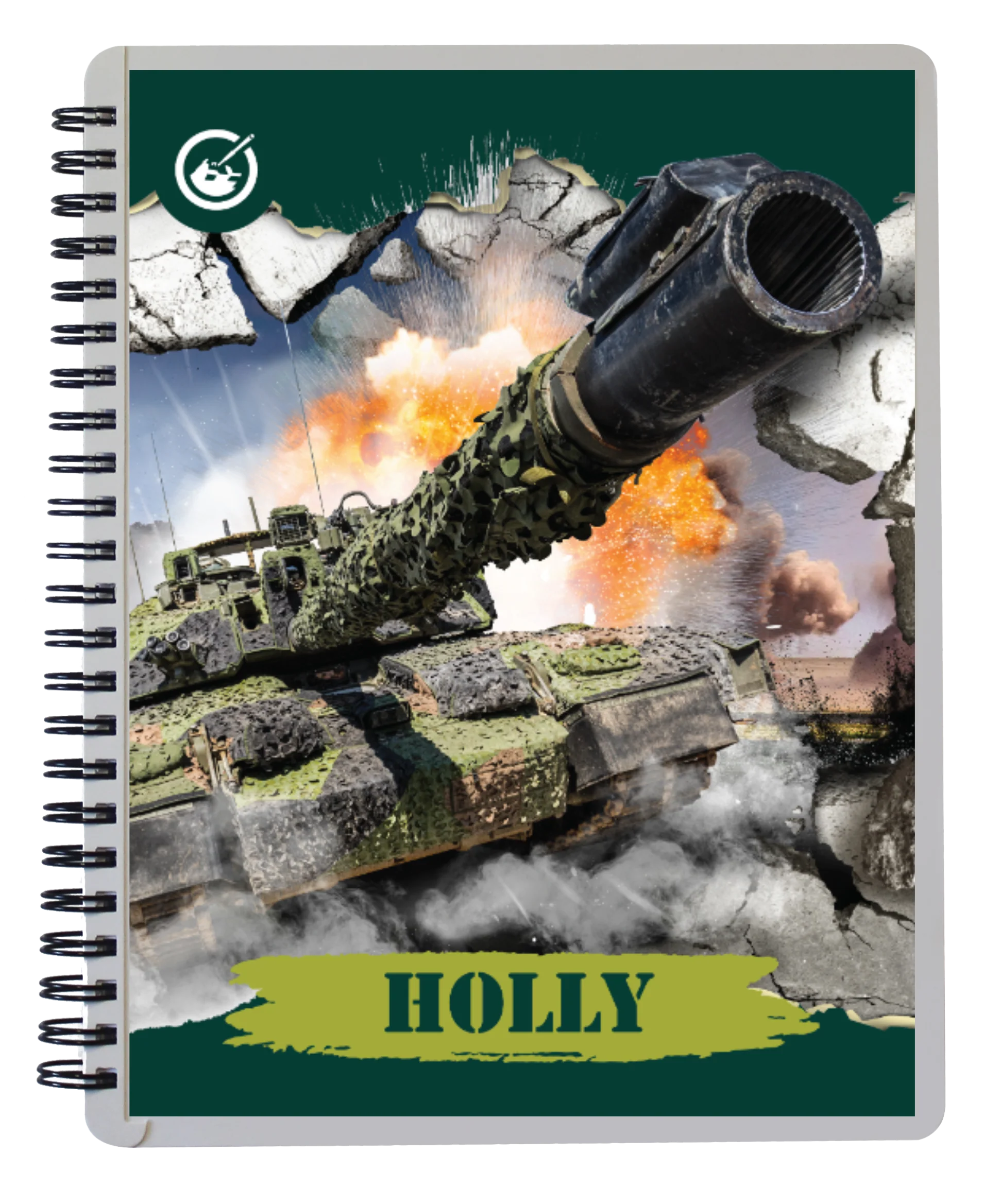 Tank Through Wall Notebook