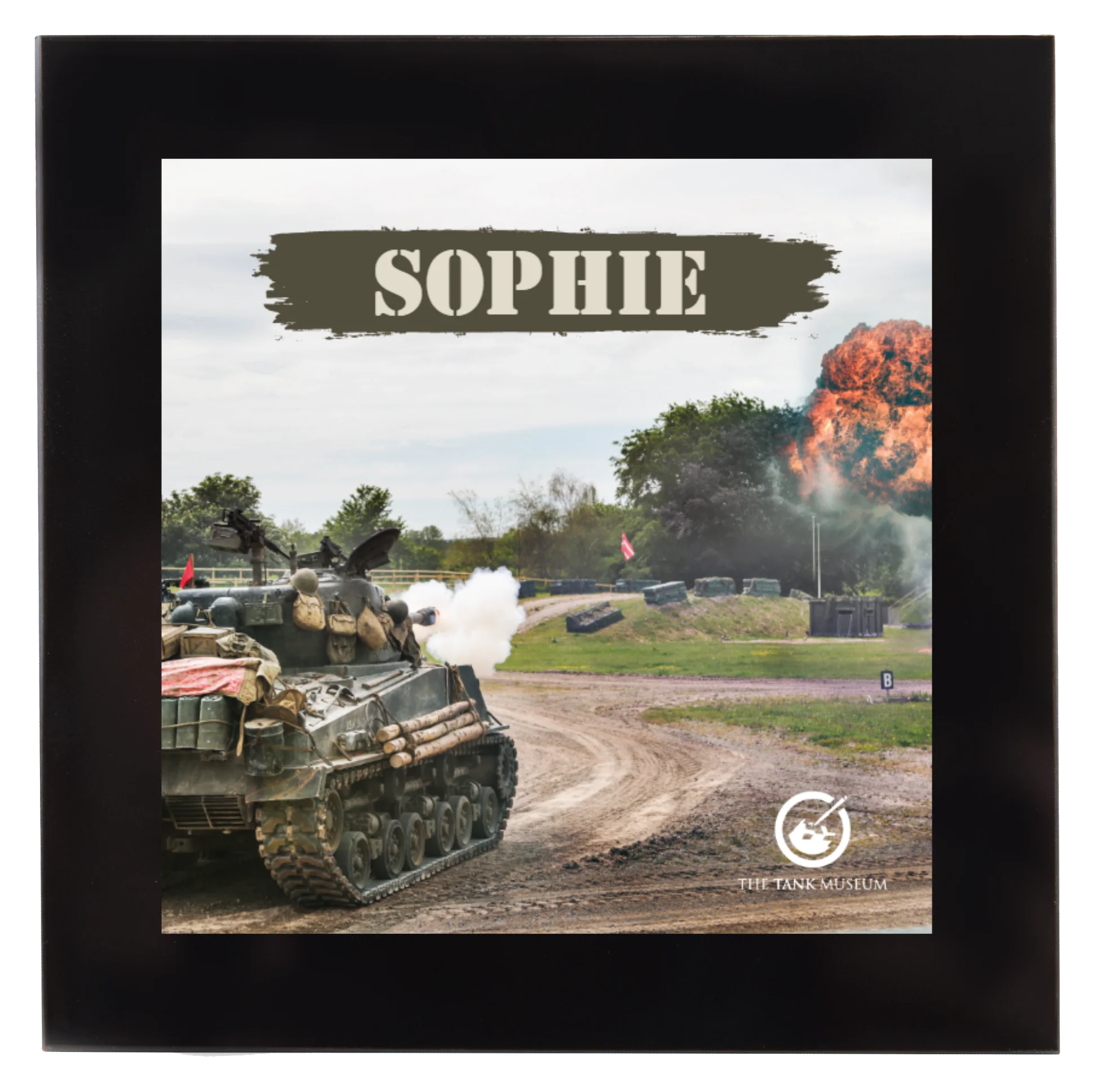Tanks in Action Square Coaster