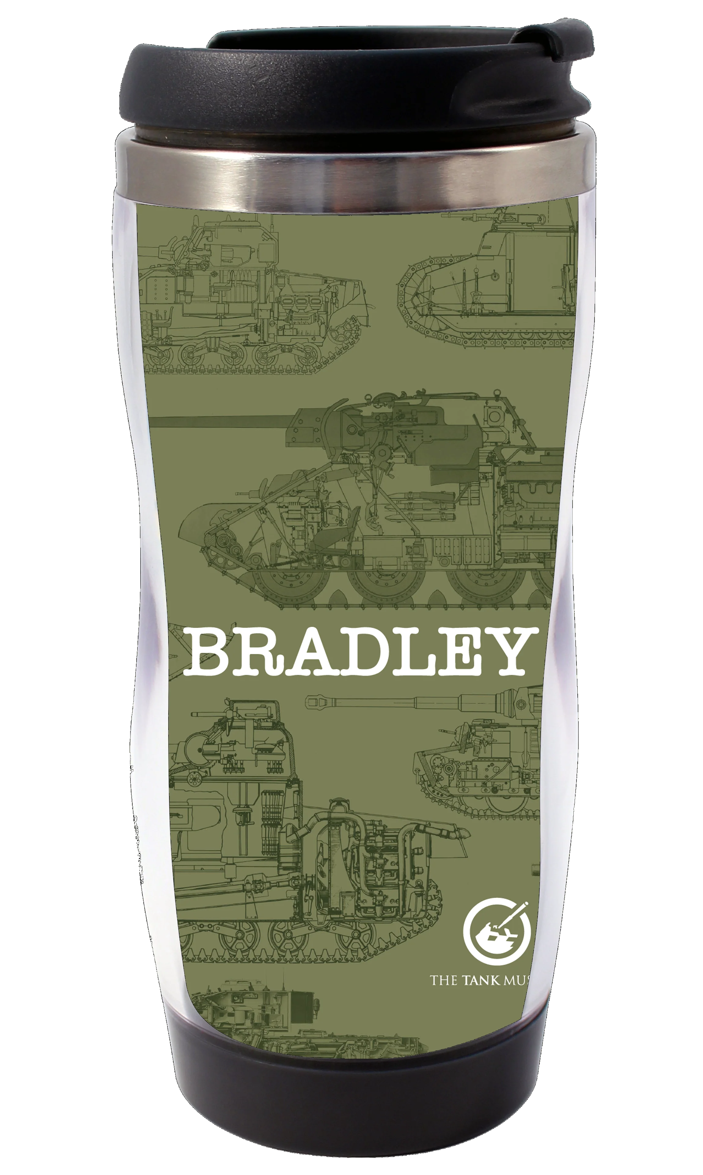 Tanks Outline Personalised Travel Mug