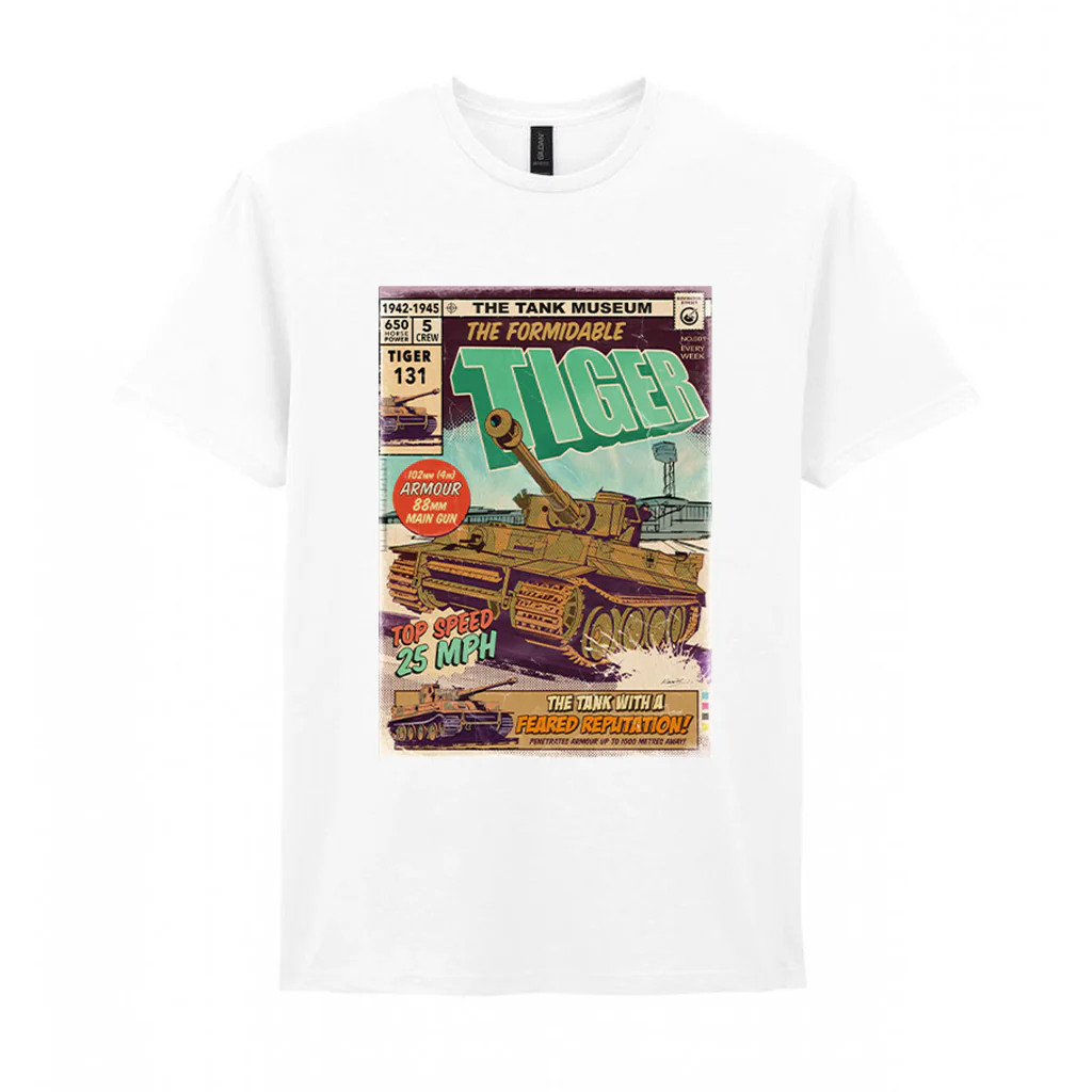 The Formidable Tiger Comic T-Shirt - Image 3