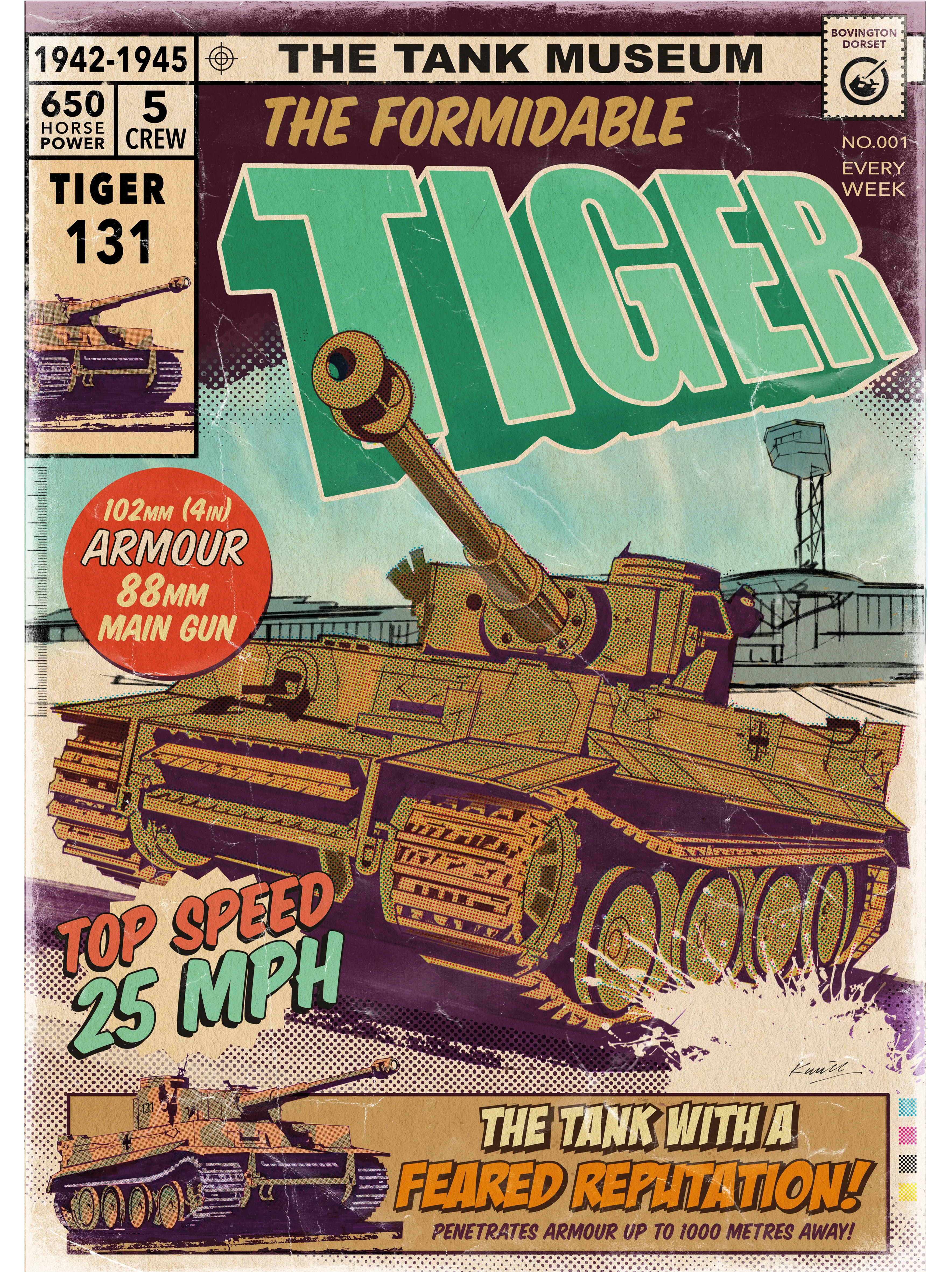 The Formidable Tiger Comic T-Shirt - Image 6