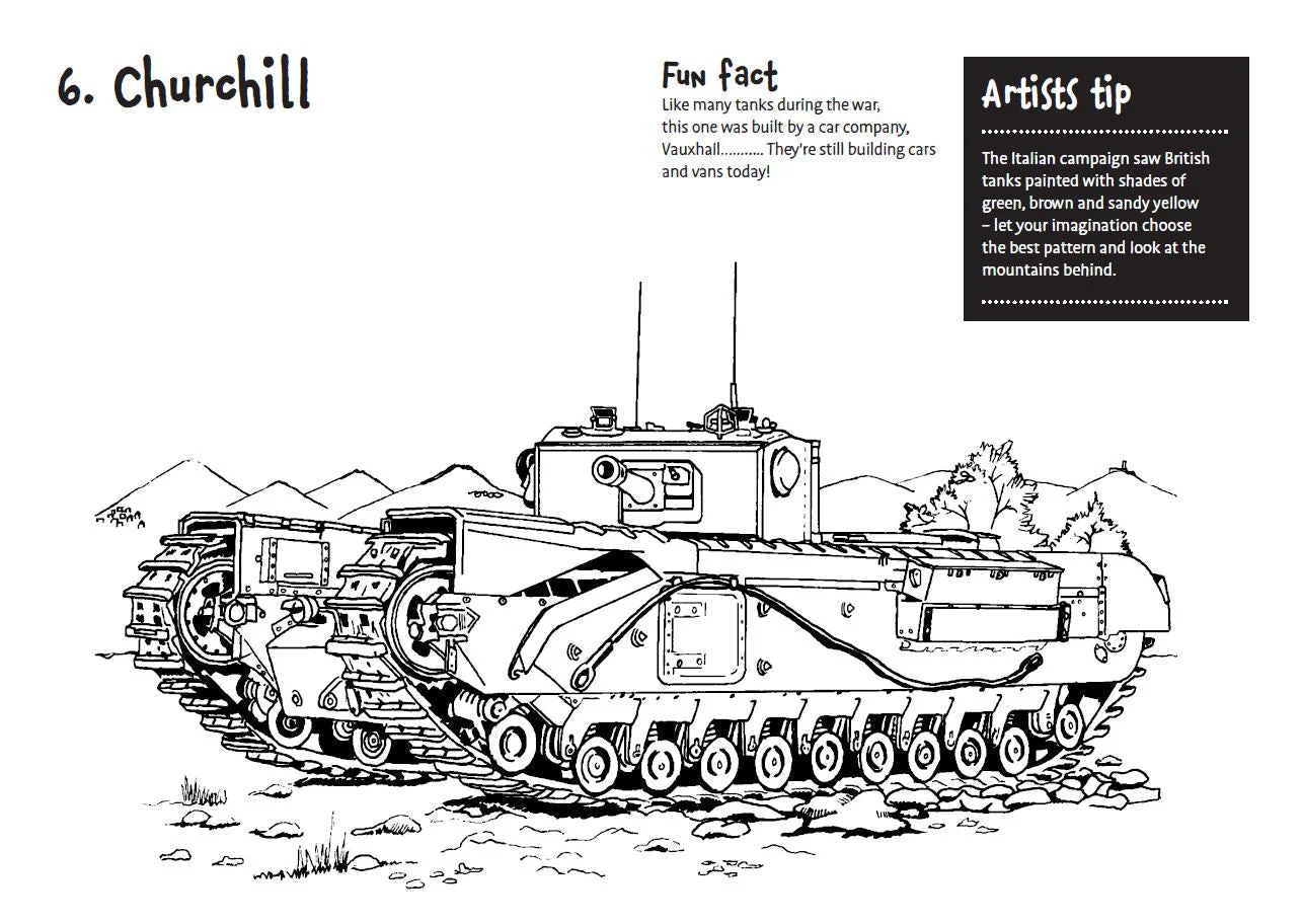 The Tank Museum Colouring Book - Image 3