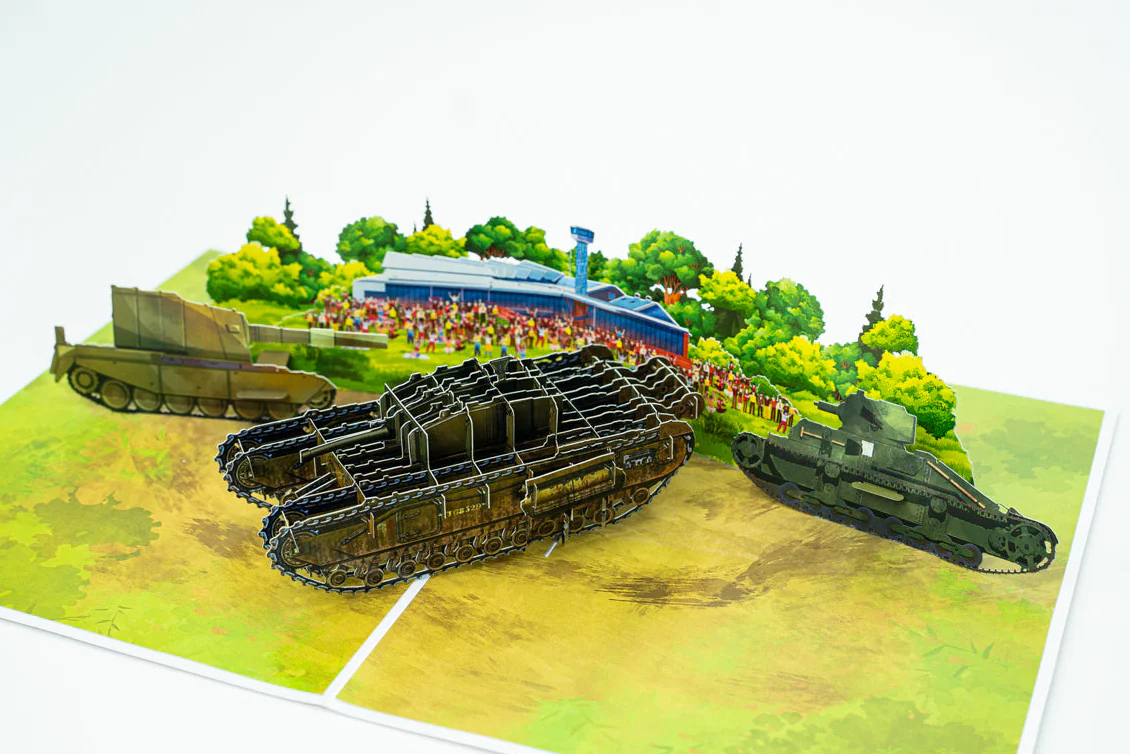 The Tank Museum Tank Arena Pop Up Greetings Card - Image 2