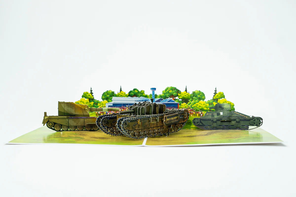 The Tank Museum Tank Arena Pop Up Greetings Card - Image 4