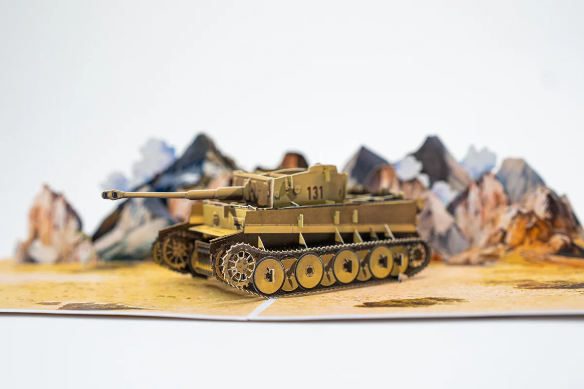 The Tank Museum Tiger 131 Tank Pop Up Greetings Card - Image 2