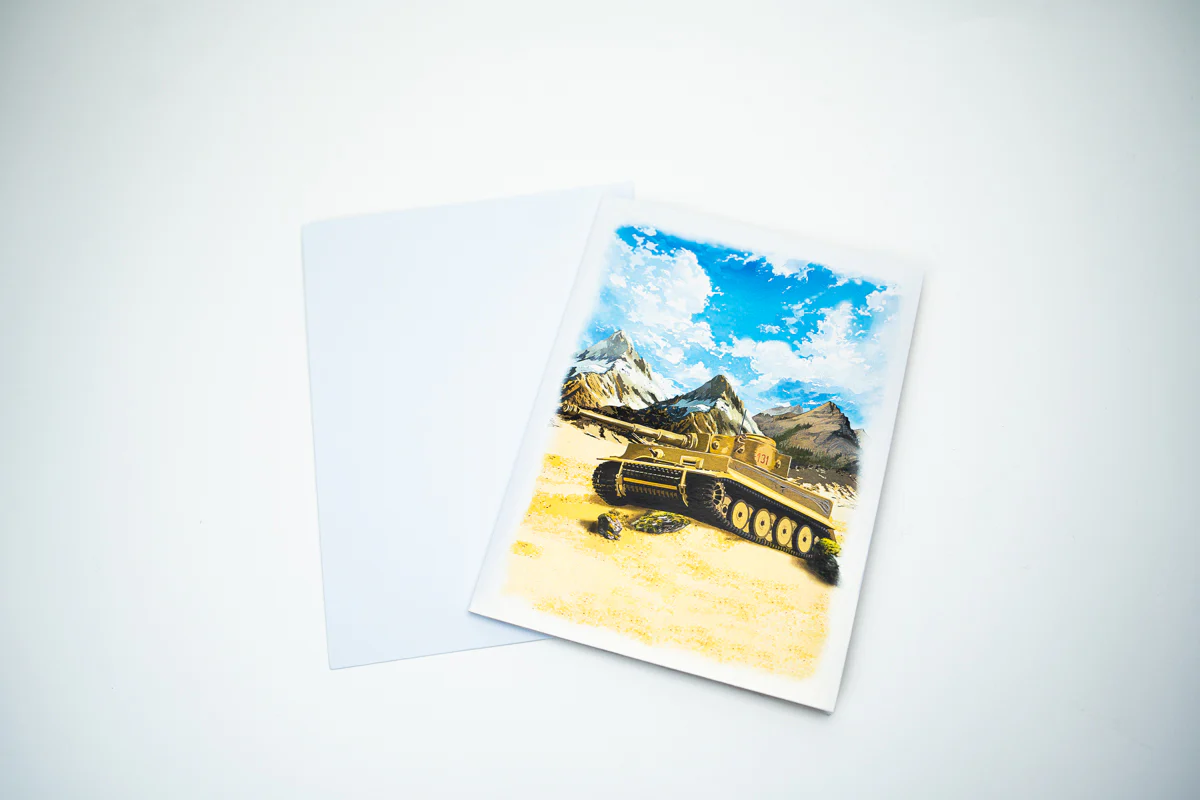 The Tank Museum Tiger 131 Tank Pop Up Greetings Card - Image 3