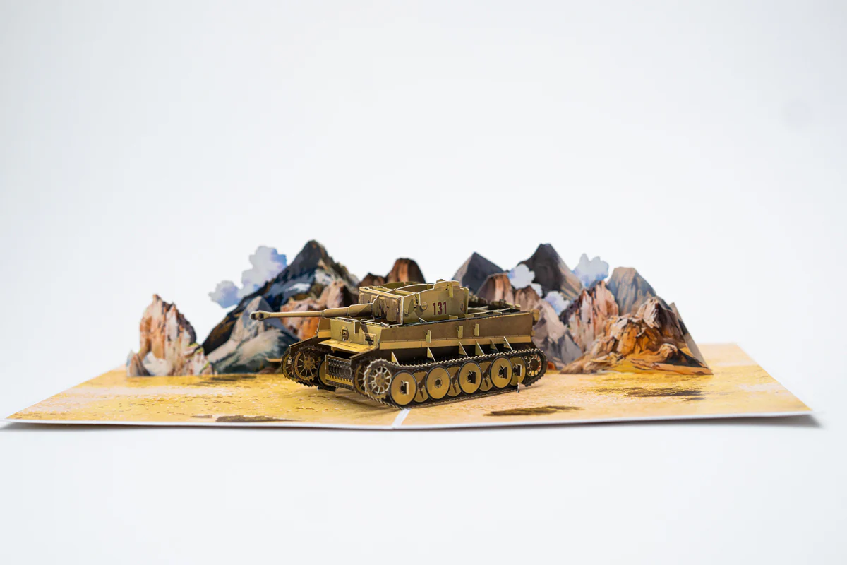 The Tank Museum Tiger 131 Tank Pop Up Greetings Card - Image 5