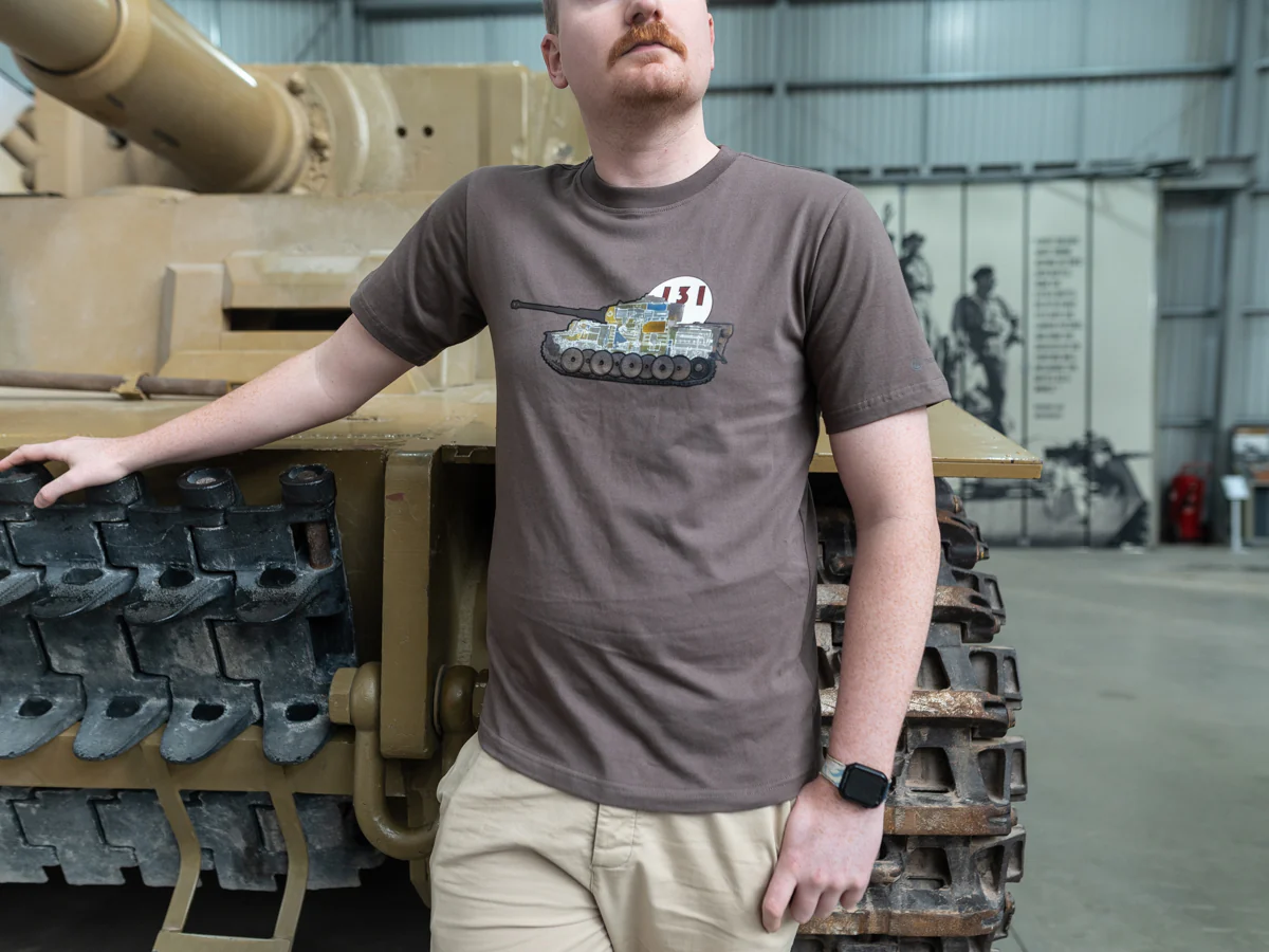 Tiger 131 Tank Raised Rubber T-Shirt - Image 2