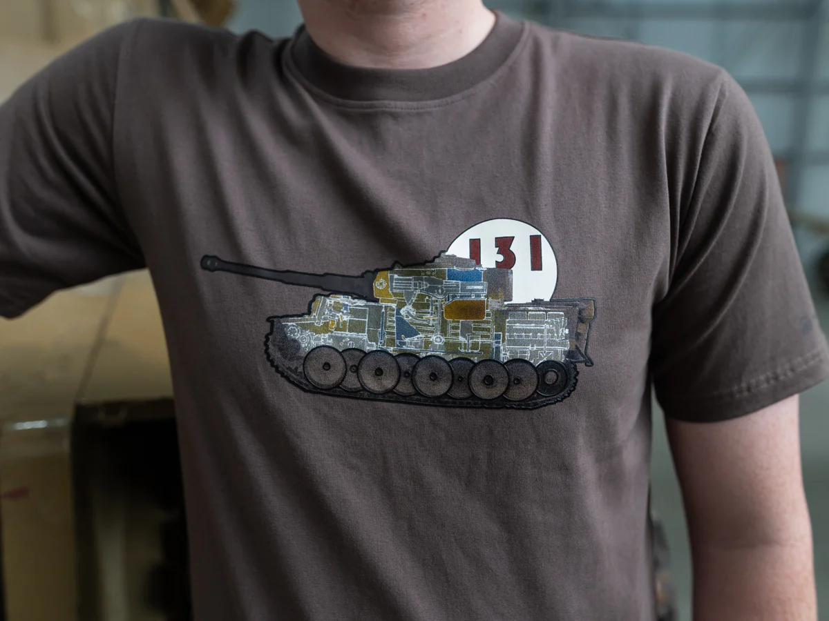 Tiger 131 Tank Raised Rubber T-Shirt - Image 3