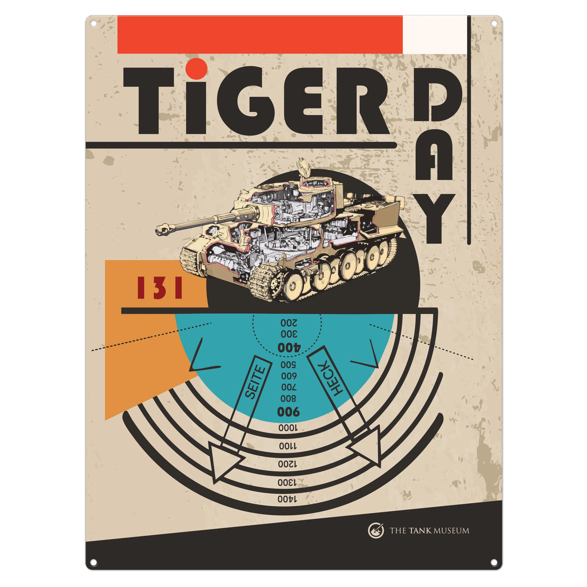 Tiger Day Metal Sign - Image 2