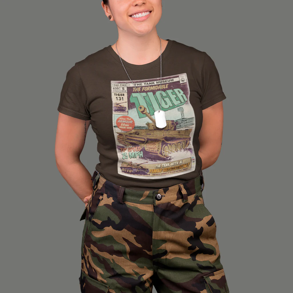 Tiger Tank Comic T-Shirt - Image 3