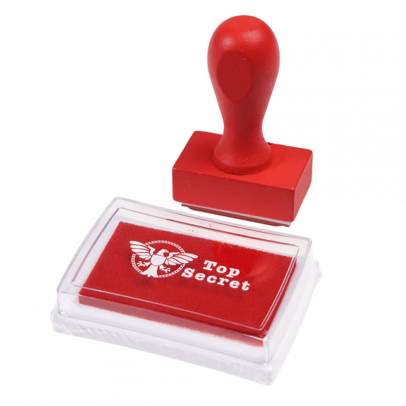 Top Secret Stamp and Ink Set - Image 2