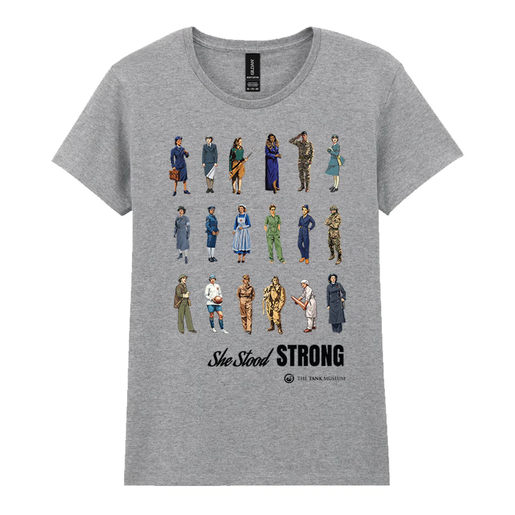 Women in Warfare 'She Stood Strong' Collection Ladies T-Shirt - Image 4