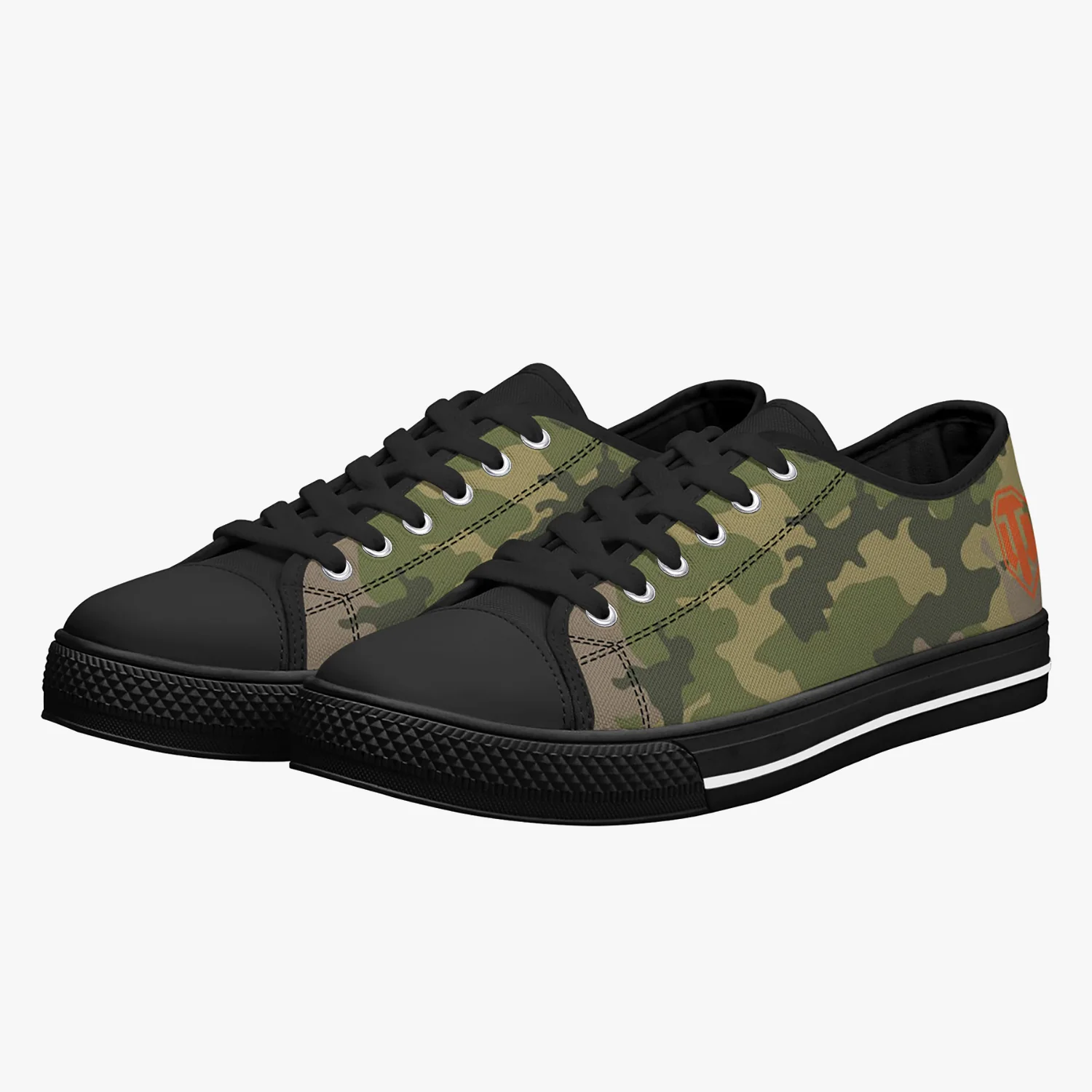 World of Tanks Low Top Canvas Trainer - Green Camo - Image 2